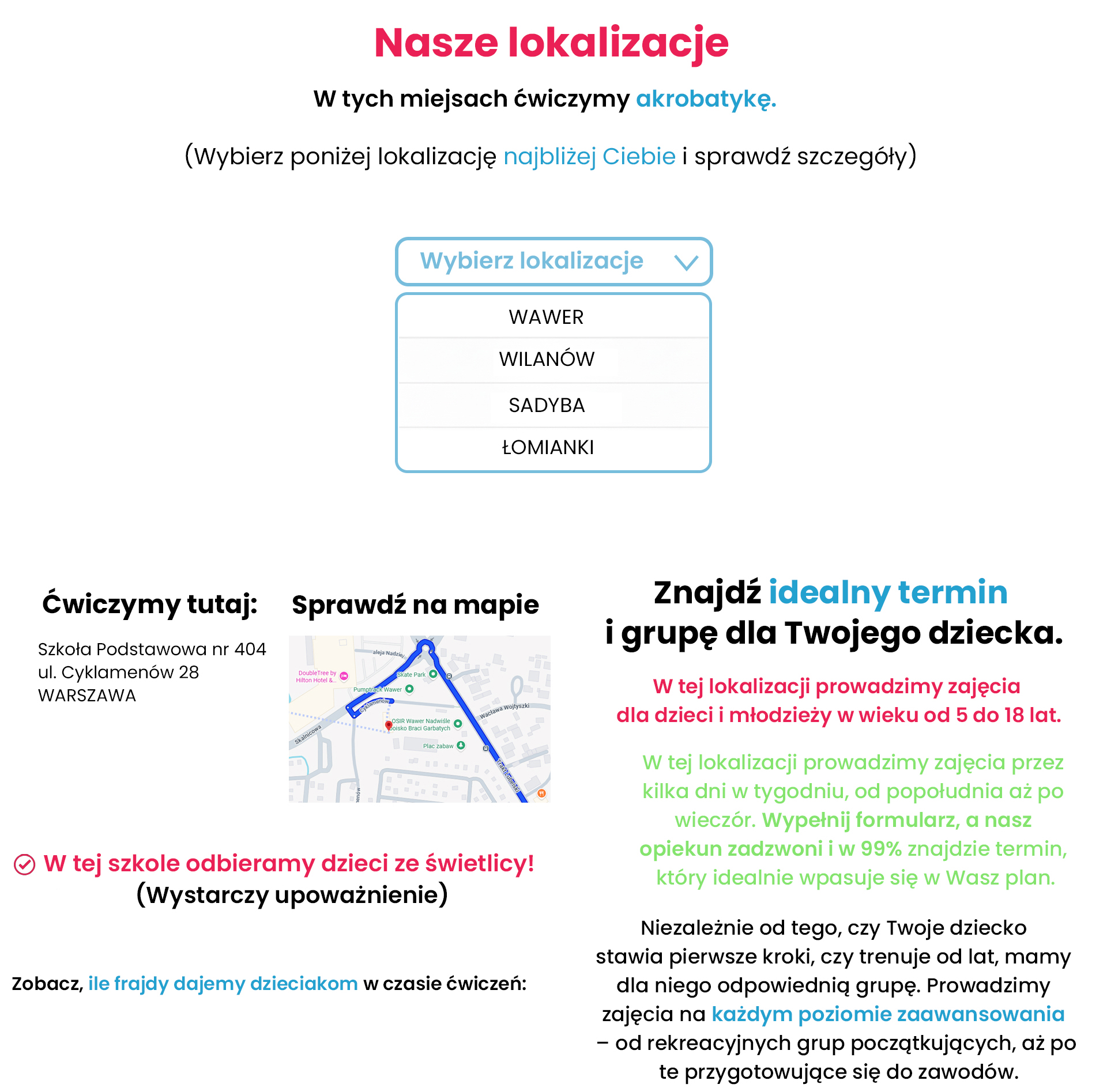 Sekcja kontaktu